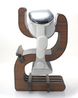 Apple Vision Pro Walnut Stand